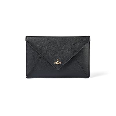 Клатч-конверт Vivienne Westwood 5b010002w S0021 N402 из сафьяновой кожи