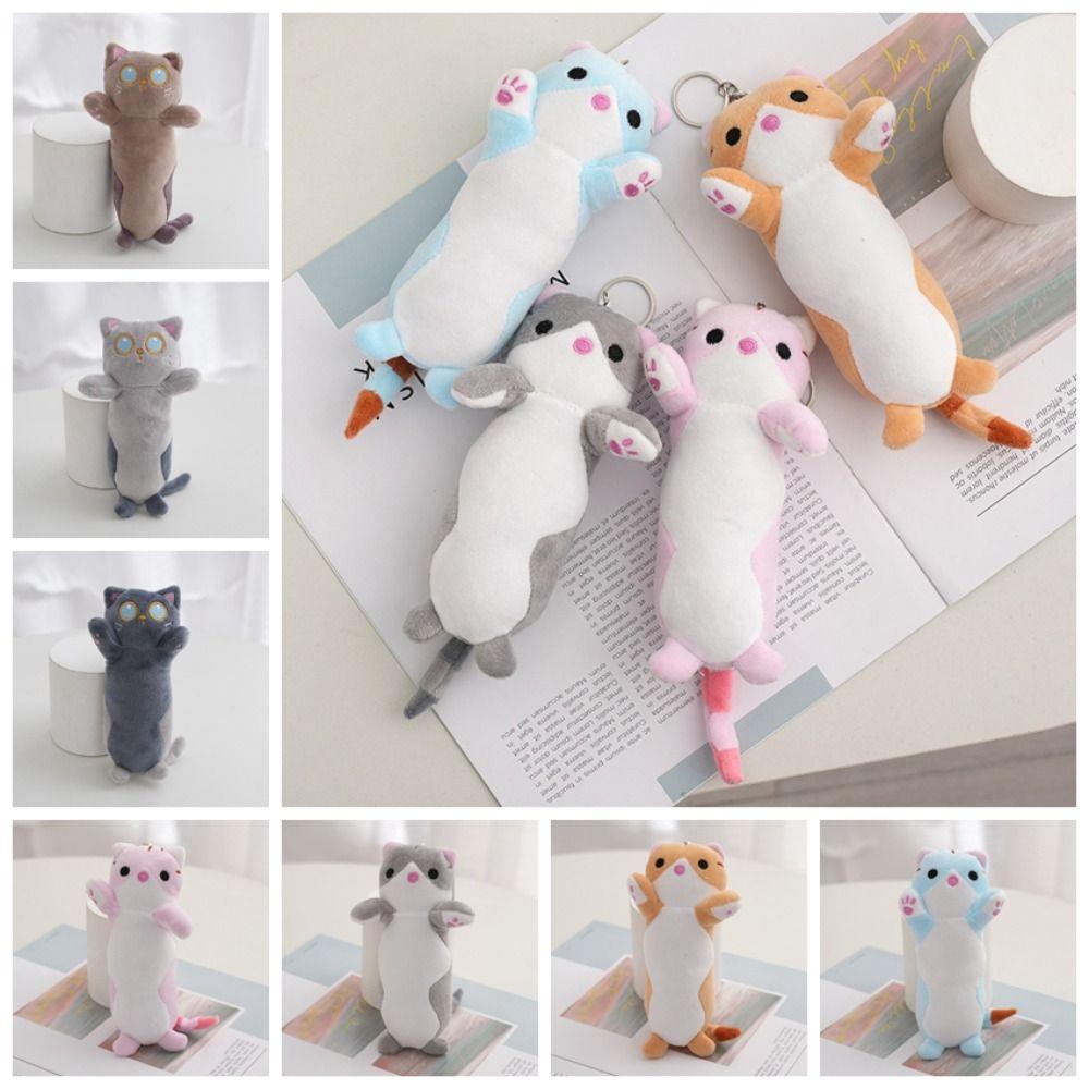Мягкий плюшевый брелок для ключей в виде кота 16 см плюшевый брелок для ключей в виде кота украшения для дома брелок для сумки декоративные