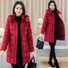 Mom's autumn and winter cotton-padded clothes, new foreign-style jackets, middle-aged and elderly winter cotton-padded jackets, thickened warm hooded
