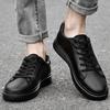 Genuine Leather Men Casual Shoes 2024 New Arrival Stylish Mens Sneakers Male Comfortable Skate Shoes Men Classic Walking Shoes
