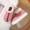 Модная зимняя домашняя обувь Повседневная Сохраняющая тепло Толстая подошва Уличная обувь Эластичная Мягкая Удобная Новая Универсальная Нескользящая Износостойкая