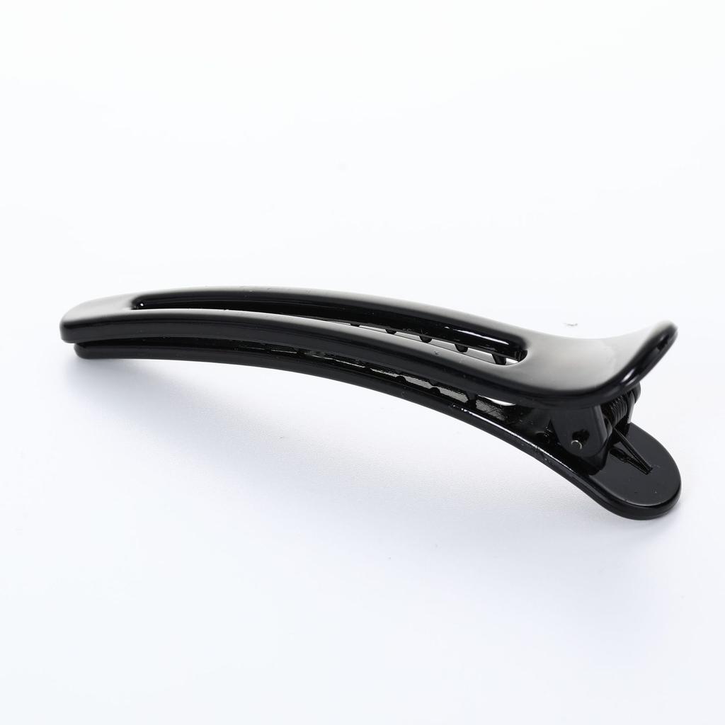 Black Simple And Versatile Large, Medium And Small Pointed Mouth Clip, Creative Disc Hair And Hairdressing Partition Positioning Clip