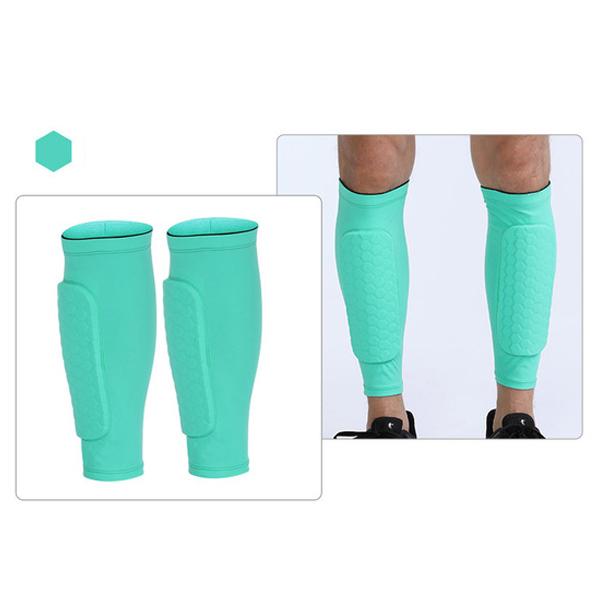 (XS-2XL)1 Pair Teen Kids Football Shin Guard Soccer Anti-collision Compression Basketball Leg Warmers Gym Leg Calf Sleeves Socks 1
