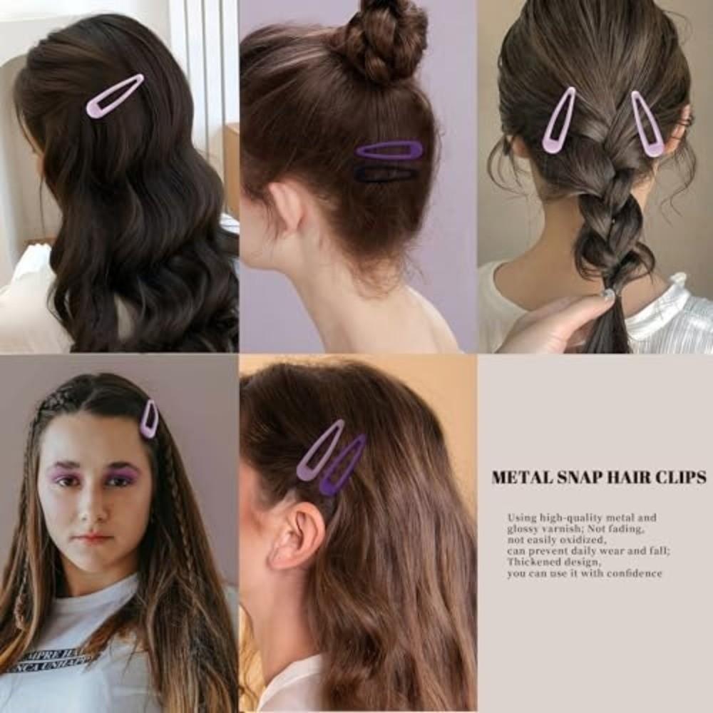 20/36Pcs Mini Bow Hair Clip Colorful Waterdrop Hair Clips New Ribbon Barrette Women's Girls
