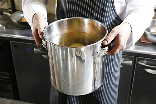 EBM 18-8 Kitchen Pot/Stock Pot, 20cm, with Handle, Silver