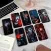 Чехол для телефона Art the Clown horror T-Terrifiers для Samsung S25, S24, S21, S22, S23, S30, Ultra, S20, Plus, Fe, Lite, Note, 10, Черный