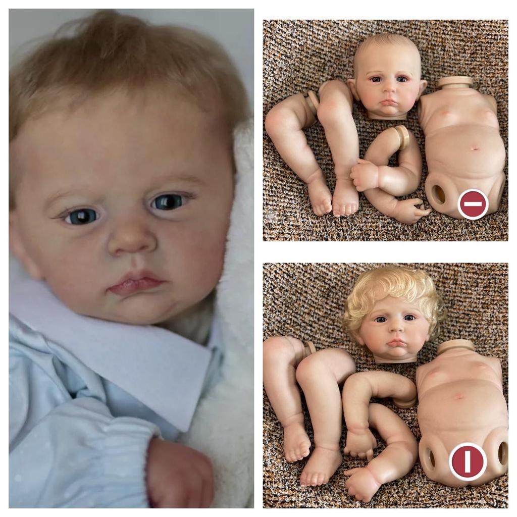 18-20 дюймов Кэмерон Реборн для мальчиков и девочек, мягкий винил на все тело с 3D нарисованными венами, видимые реалистичные настоящие куклы реборн и наборы неокрашенных кукол