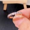 Новое простое стильное круглое кольцо для женщин с микропрокладкой из кубического циркония, повседневное словосочетание, кольцо для девочек, эффектное ювелирное изделие