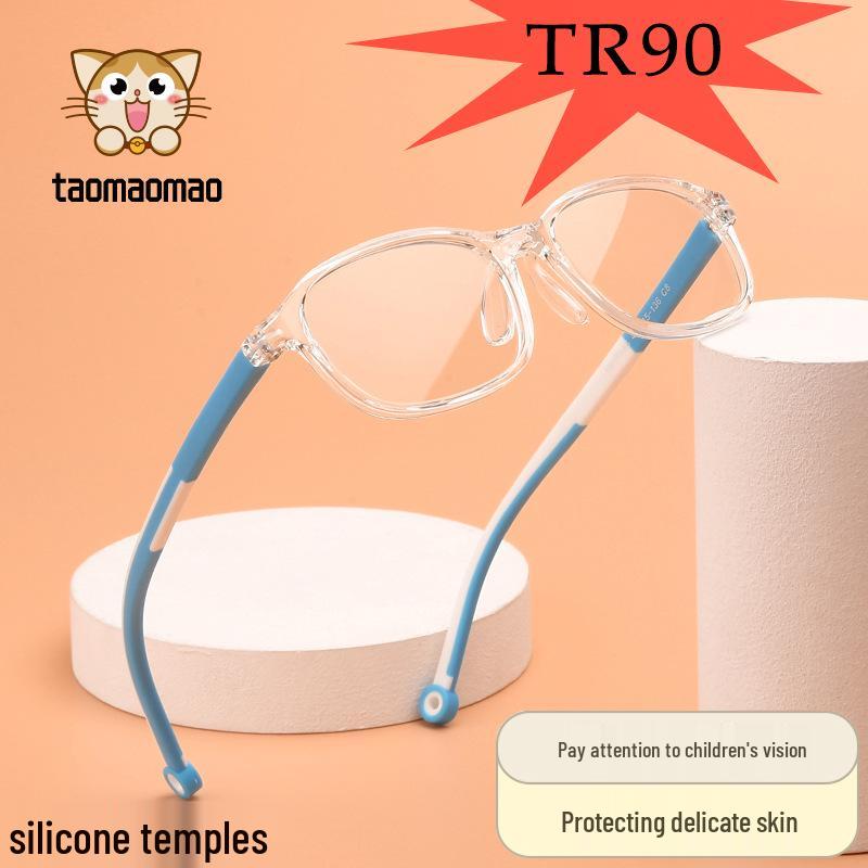 Детская оправа для очков по рецепту TR90 для мальчиков и девочек, защита от синего света, минималистичная, возраст 8-12 лет