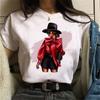 Maycaur Женская повседневная футболка с короткими рукавами Harajuku Сексуальная женская футболка с принтом Модные корейские трендовые белые топы Женские футболки