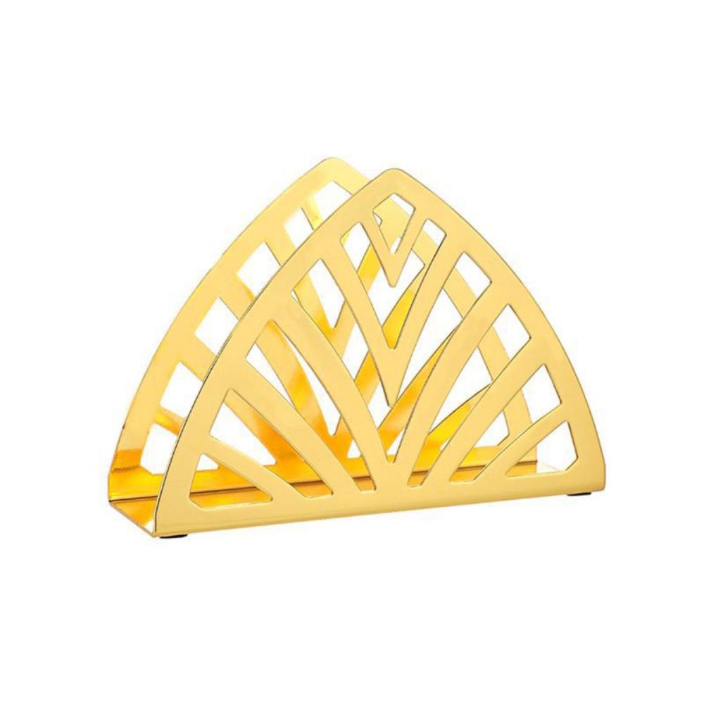 Hollow Nordic Paper Storage Shelf Rust-resistant Vertical Napkin Rack Paper Napkin Dispenser Home