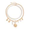 Mulitlayer Shell Multilayer Necklace Pearl Imitation  Pearl Necklace  Summer