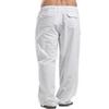 Men's Linen Large Size Cotton Pocket Trousers Casual Loose Pants
