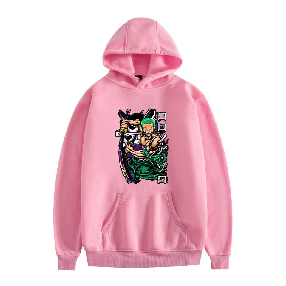 Худи из аниме ONE PIECE Худи Ророноа Зоро Уличная одежда Толстовка с капюшоном Мужчины Женщины Косплей Спорт
