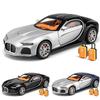 1/24 Scale Bugatti Atlantic Diecast Toy Car Vehicle Miniature Classic Model Pull Back Sound & Light Collection Gift for Boy Children