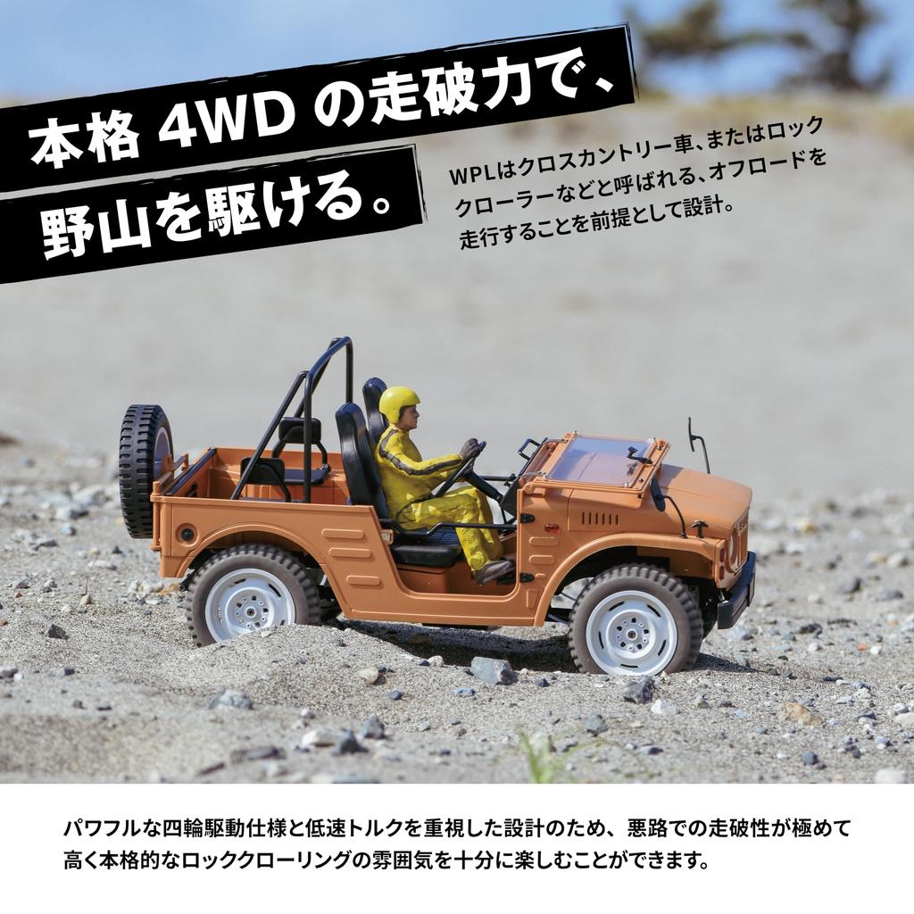 WPL JAPAN Suzuki Jimny Тип C84 RTR Внедорожный Радиоуправляемый 4WD RC Автомобиль Скалолазный Гусеничный с Маркировкой Соответствия и Передатчиком