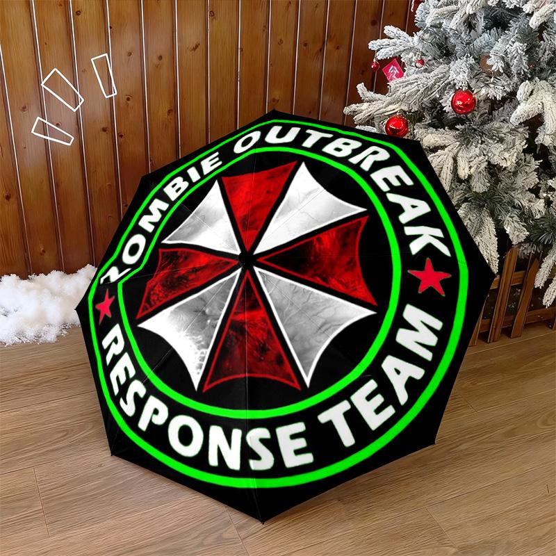 Sci-Fi game Resident Evil, Umbrella Corporation, portable iron art home furnishing, essential for travel and camping, multi-functional umbrella Y4
