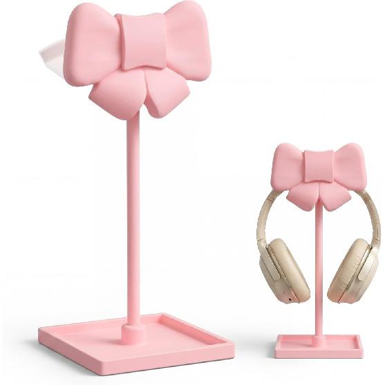 Wesiti Gothic Halloween Bat Headphone Stand Holder with Base Desk Accessory