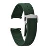 20 мм Новый Мягкий Фторкаучук FKM Изогнутый Конец Для Ремешка Omega Для Seamaster 300 Дайвинг-Ремень Запасной Браслет Часов С Складной Пряжкой