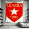 TS Wisła Kraków Wall Hanging Printed Fabric Blanket Decorative Tapestries for Bedroom Living Room Home Decor