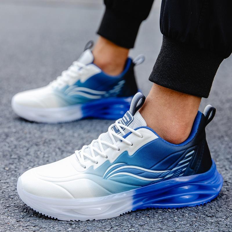 2025 новые дышащие мужские повседневные спортивные туфли на плоской подошве с нескользящей подошвой легкие мокасины для ходьбы фитнеса увеличение мужская обувь большого размера