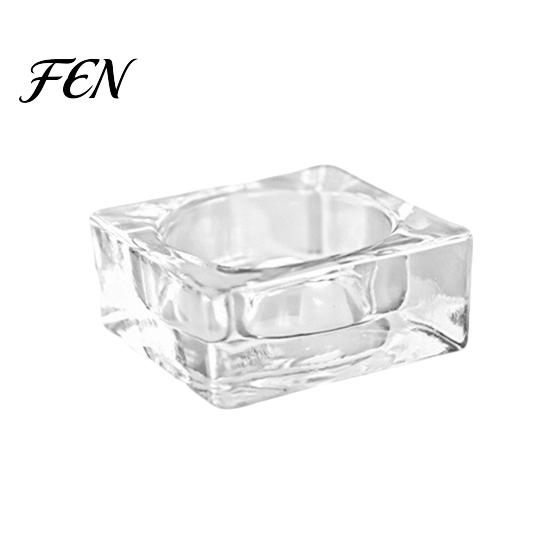 Compact Candle Holder Glass Flower Tealight Holder, Plum Blossom Bump Resistant for Home Party Decor, Wedding Table Centerpiece Decorative