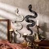 2Pcs Bohemian Witch Wooden Plates Black White Snake Wall Decor 1 Pair Room Decor Cute Wood Decoration Living Room