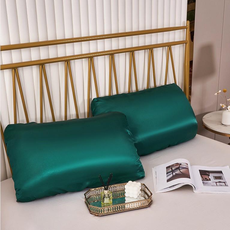 Наволочка из искусственного шелка на резинке - Доступны разные цвета