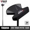 PGM 34 Inch Zero Torque Golf Putter Mallet Head Carbon Shaft Low Center of Gravity Stable Putting Club for Men and Women