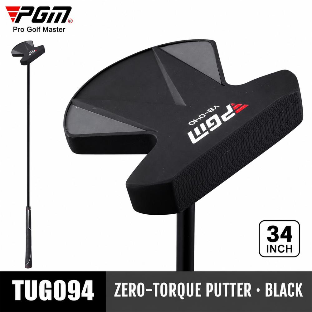 PGM 34 Inch Zero Torque Golf Putter Mallet Head Carbon Shaft Low Center of Gravity Stable Putting Club for Men and Women