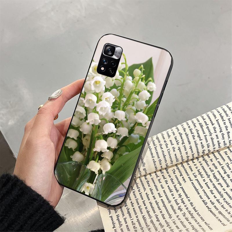 Lily of the Valley Flower Phone Case For Xiaomi Redmi Note 13 12 Pro 11S 11 10 Pro 10S 12S Redmi 10 13C 9C