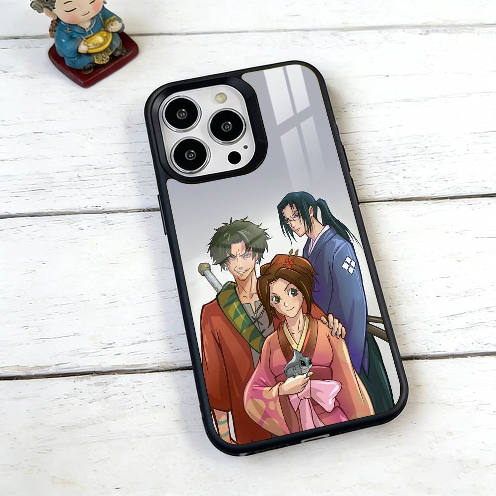 Чехол для телефона Аниме S-Samurai C-Champloo Для iPhone17,16,15,14,13,12,11 Plus,Pro Магнитный с беспроводной зарядкой Magsafe