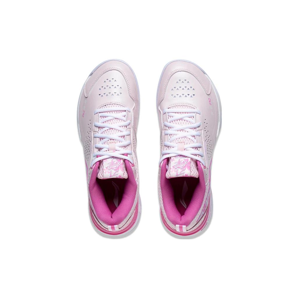 Кроссовки Li Ning Blade Pro из искусственной кожи, нескользящие, износостойкие, дышащие, низкие, для бадминтона, унисекс, кроссовки клубнично-розового цвета AYAT005-4