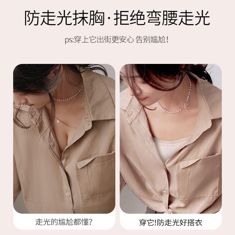 Breast-wrapped underwear women's seamless thin tube top type anti-light and anti-sagging, close sub-breasts, small breasts gather summer bra cover