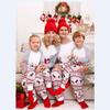Семейный комплект из четырех человек, matching, с принтом оленей, рождественский пижамный комплект для осени, 2026