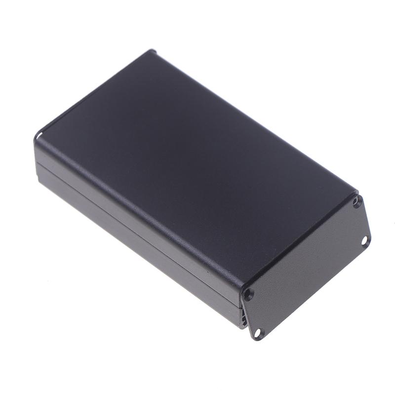 Алюминиевый корпус для приборной панели Pcb, корпус для электронного проекта, панели, винты, встроенные пазы, черный цвет 80X50X20 мм