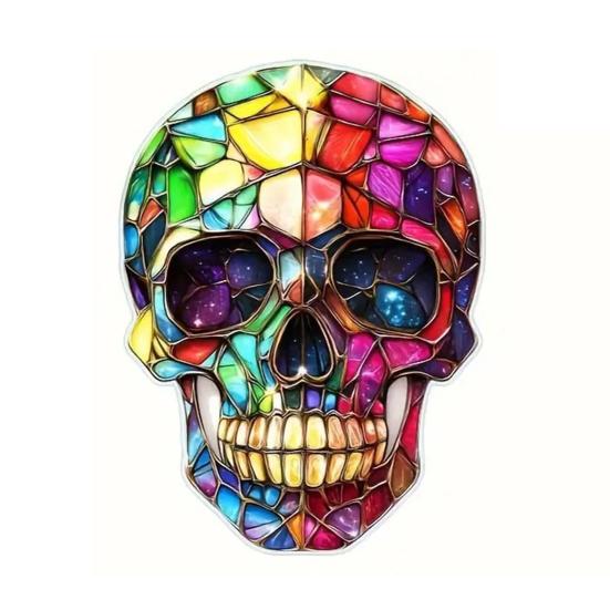 Halloween Witch Hat Hanging Decoration Stained Glass 2D Flat Acrylic