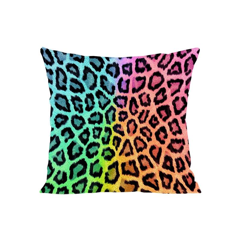 40X40Cm Sofa Cushion Sets In Europe And The United States Fashion Leopard Print Double-Sided Printed Pillowcase Chair Lumbar