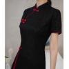 Summer Cheongsam Dress Stand Collar Chinese Style Short Modified Cheongsam Chinese Style Formal Dresses