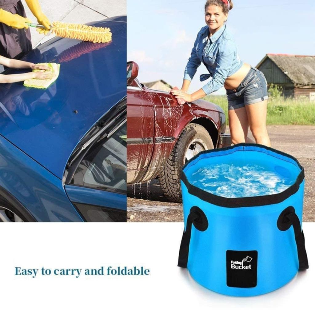 12L Super Lightweight Foldable Water Bucket Ultimate Camping Hiking Fishing Companion Durable Compact Versatile for Washing Need