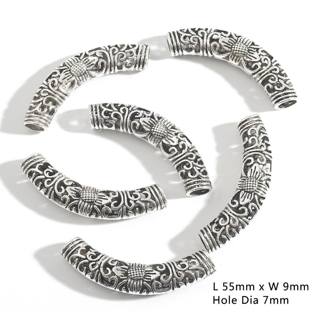 3-10Pcs Zinc Alloy Tube/Hanger Charm Bead for Beading Jewelry Diy Craft Fit Bracelet Charms Connectors Making