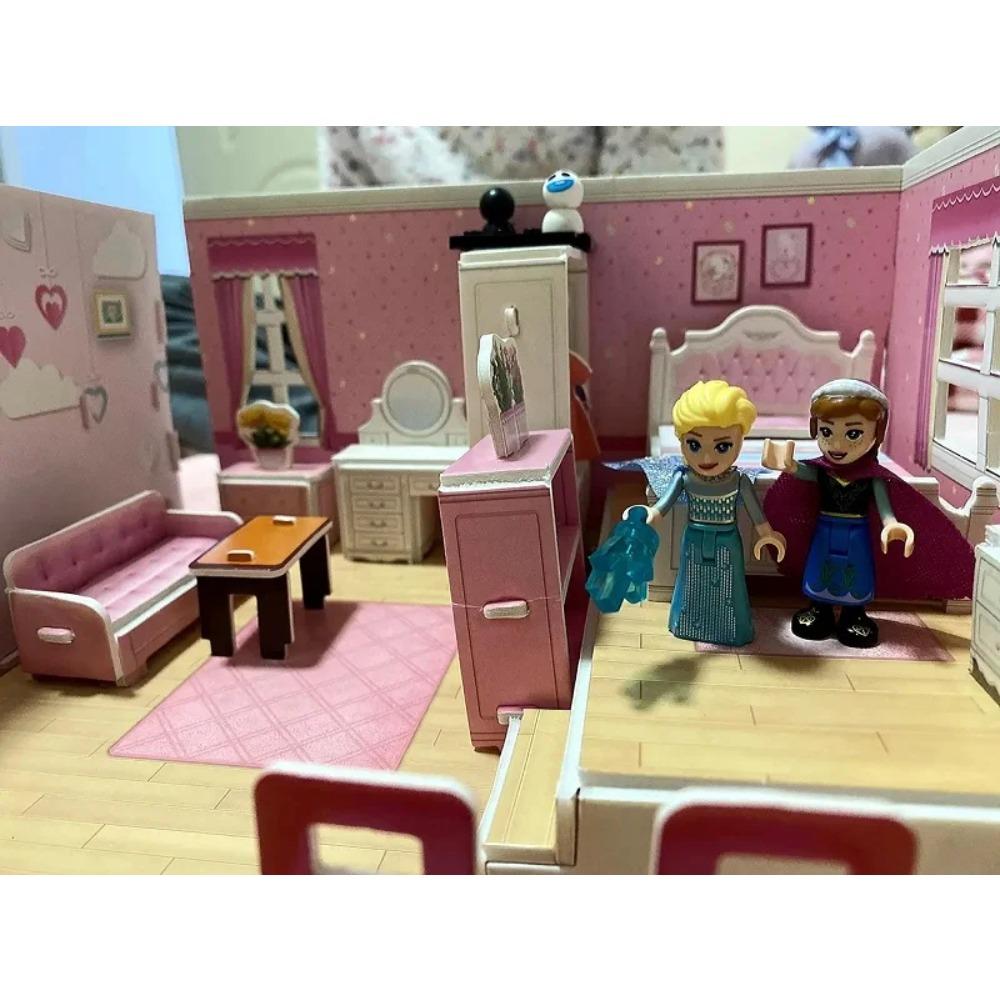 5 шт./комплект Серия FROZEN Принцесса Эльза Мини Фигма 66006-66010 Строительные Блоки Модель Игрушки, предназначенные для Детей Игрушка