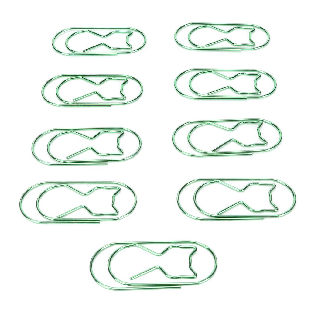 30 шт. скрепок для бумаг в форме железного кота, многофункциональная скрепка для бумаг для офисных инструментов для организации документов