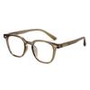 Transparent Gray Frame Round Shortsighted Prescription Glasses Women  Anti Blue Rays Myopia Eyeglasses 0 -0.5 -0.75 To -6.0