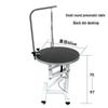 Round Pet Grooming Table for Dogs & Cats – Adjustable Lift & Fixed Support
