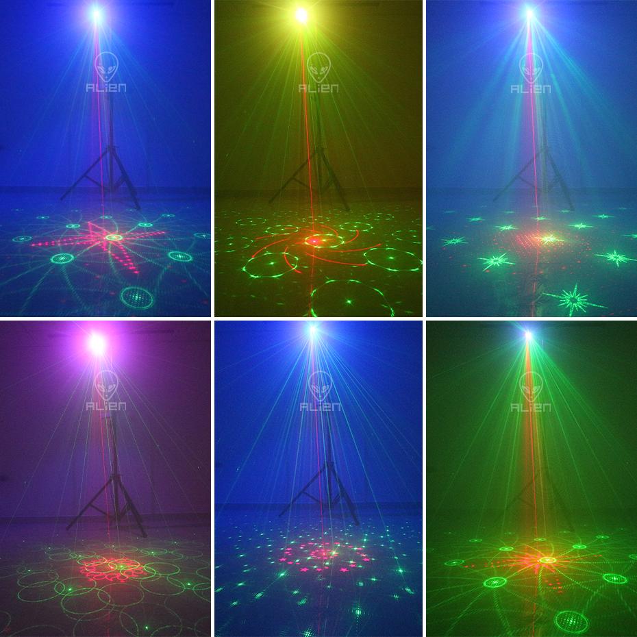 RGB Mini DJ Disco Laser Light Projector USB Rechargeable LED UV Sound Strobe Stage Effect Wedding Xmas Holiday Party Lamp