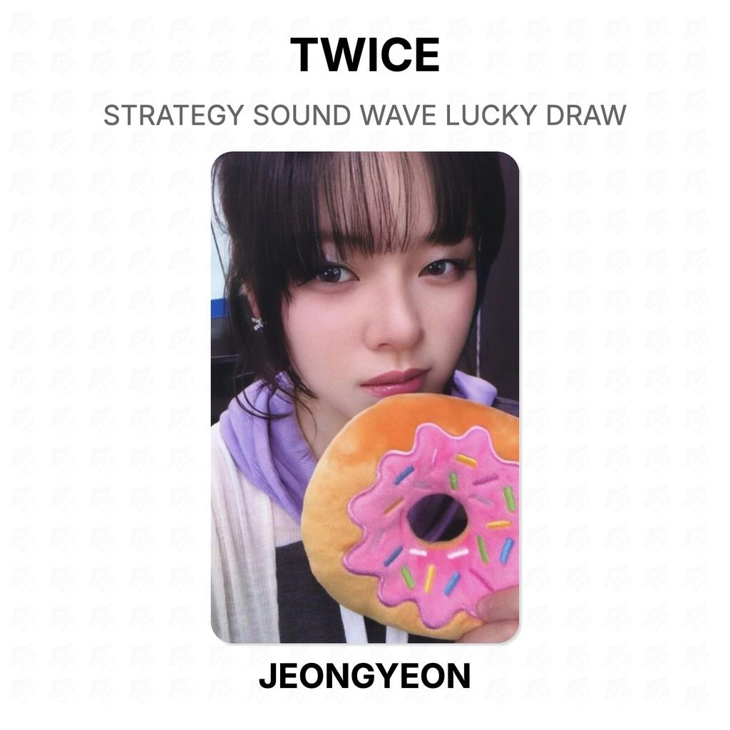 Twice STRATEGY SOUND WAVE Розыгрыш lucky draw Официальная фотокарточка