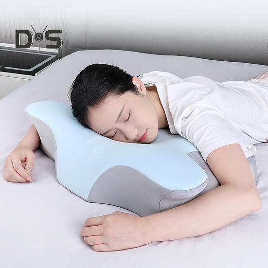 Подушка с эффектом памяти, медленный отскок, эластичная, облегчающая боль в шее, охлаждающая технология, подушка для сна, высокая плотность, поддержка, дышащая, моющаяся, боковая часть спинки