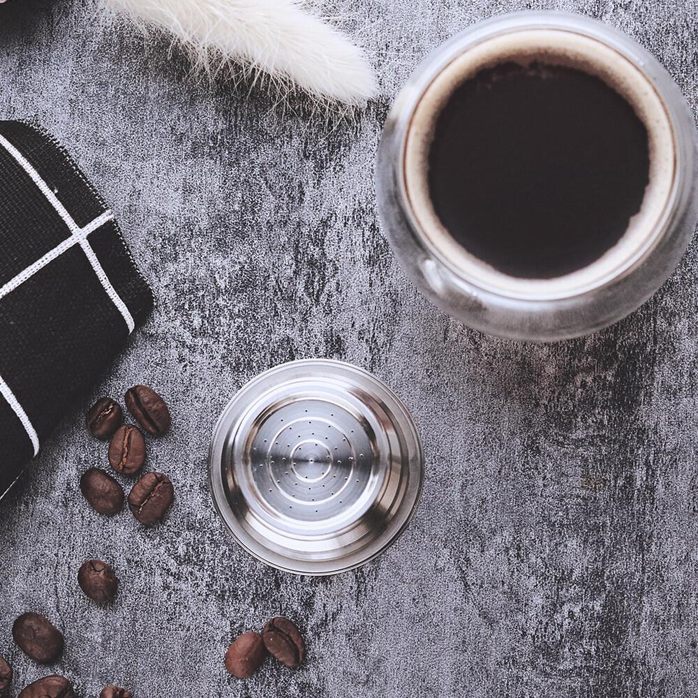 i Cafilas [HLM01] Многоразовый капсульный фильтр для кофе, многоразовые капсулы Crema из нержавеющей стали для кофемашины Lavazza LAVAZZA A MODO MIO JOLIE ESPRIA IDOLA