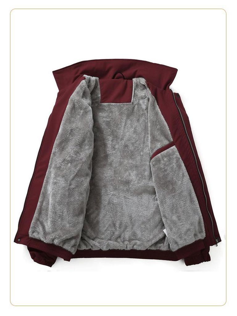 Новая мужская унисекс повседневная куртка в американском стиле с лацканами и тремя полосками, с плюшем